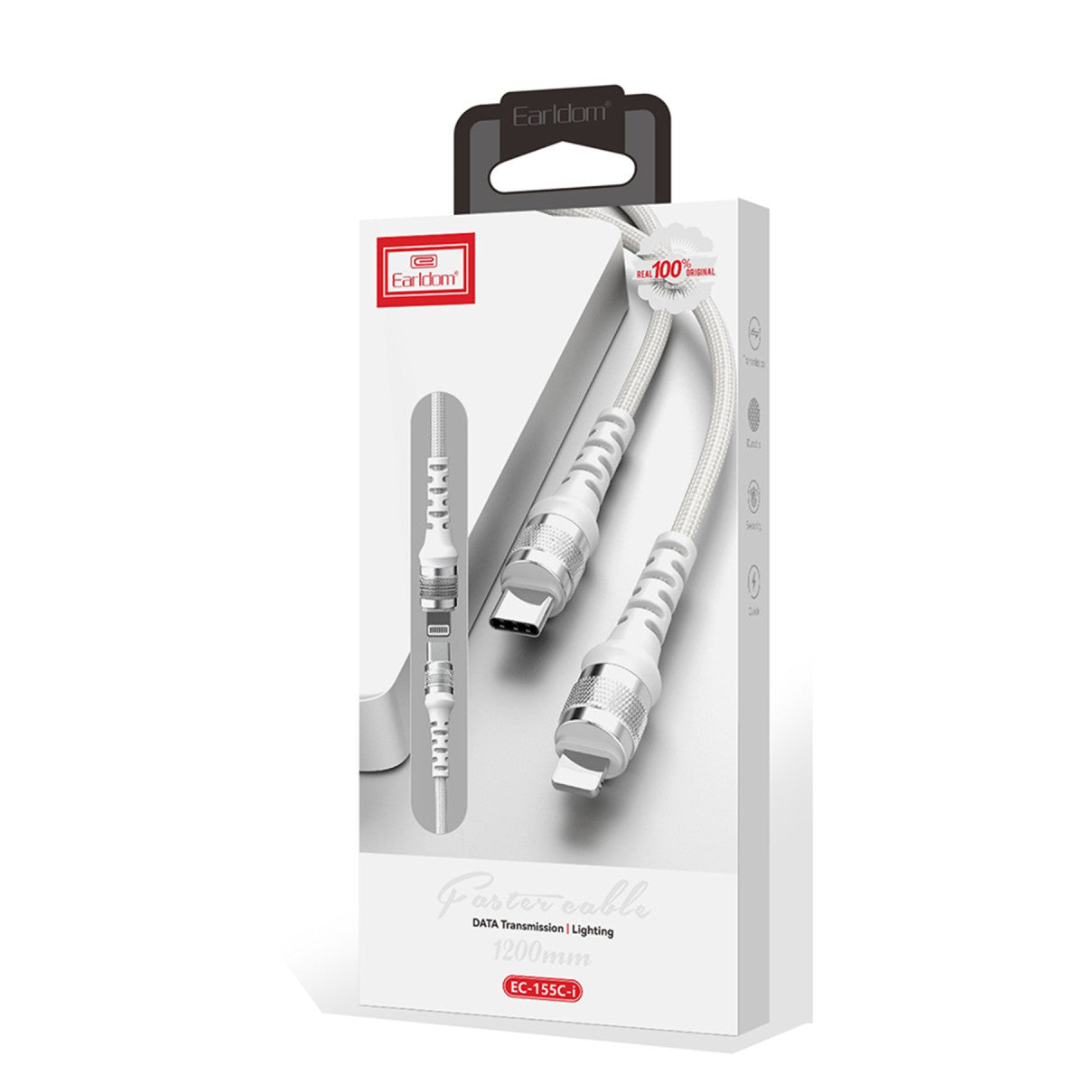 Earldom EC-155C-i 1.2M 20W Type-C to Lightning PD Hızlı Şarj Kablosu