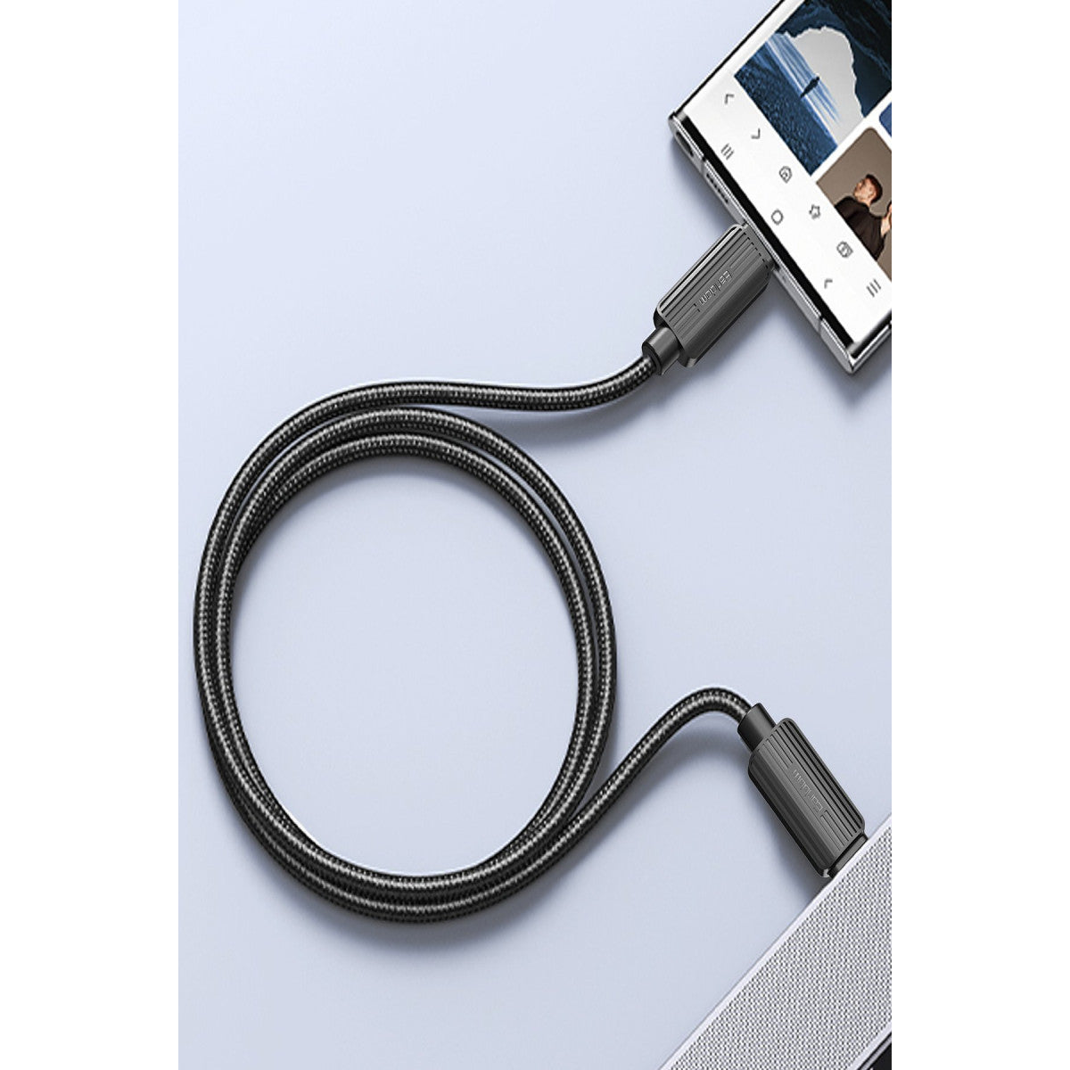 Earldom EC-188CC 1M 60W Hasırlı Type-C to Type-C PD Hızlı Şarj Kablosu