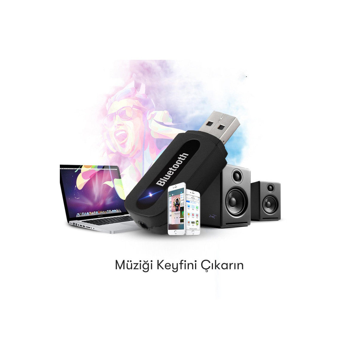 Earldom M22 Bluetooth 5.0 Usb Aux Dönüştürücü