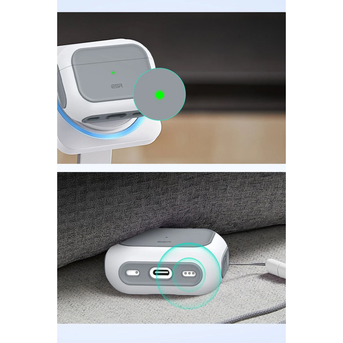 ESR Apple Airpods Pro 3 (3.Nesil) Orbit Hybrid Magsafe Şarj Destekli Kılıf