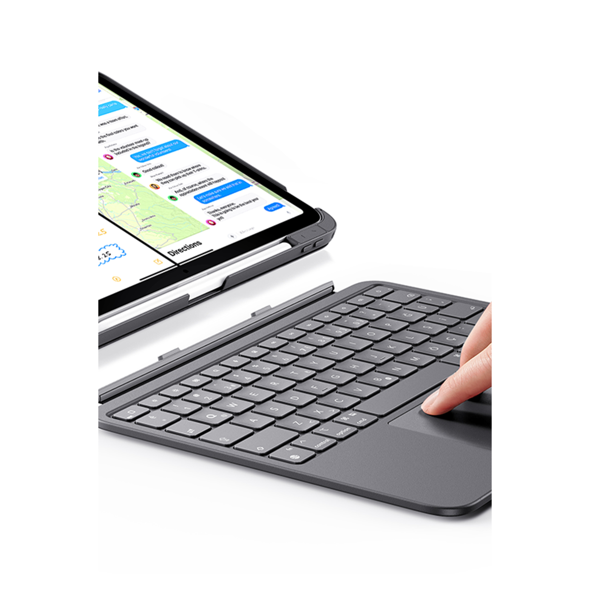ESR Apple iPad 2025 10.9 10.Nesil (A16) Flex Klavyeli Tablet Kılıfı