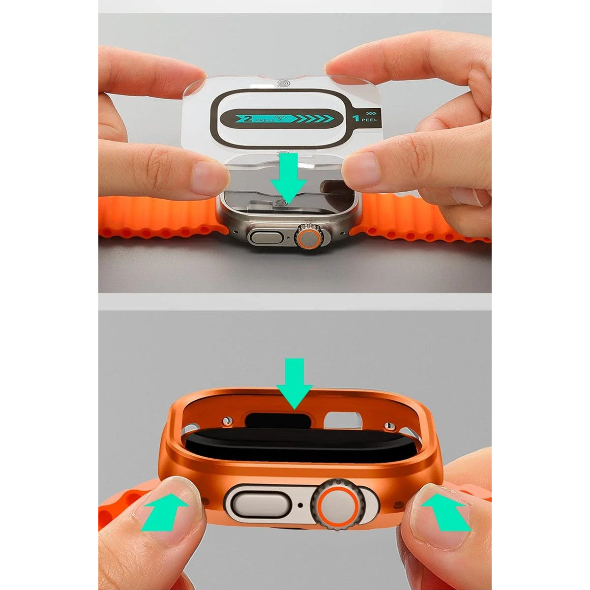 ESR Apple Watch Ultra 2 49mm Armorite Protection Saat Kasa + 2 Adet Saat Cam Ekran Koruyucu Set