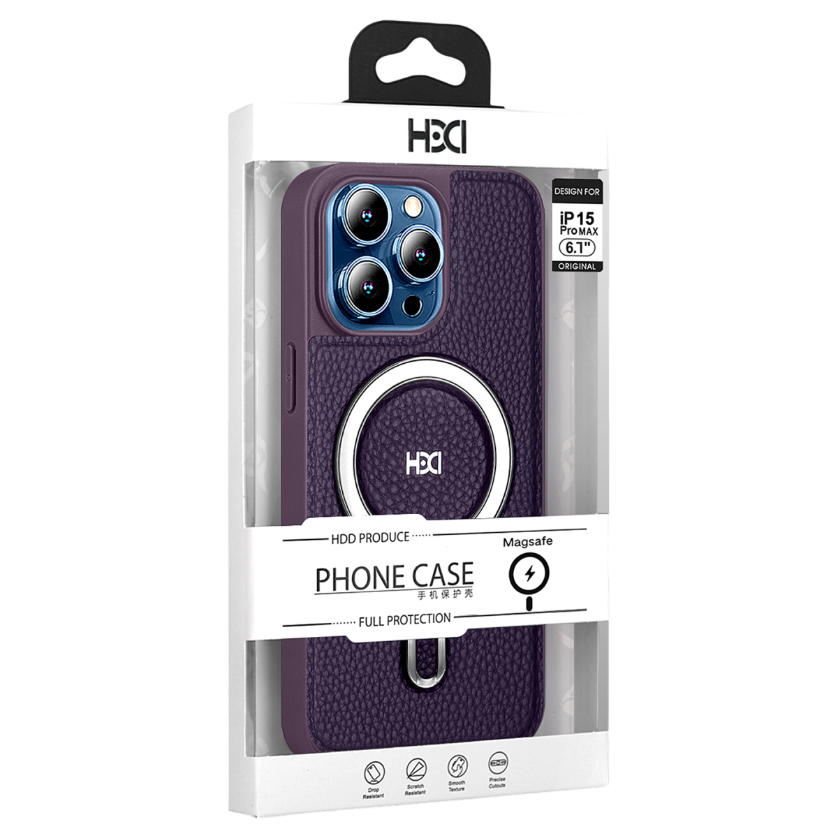 HDD Apple iPhone 14 HBC-139 Gravix Standlı Magsafe Kapak - Siyah