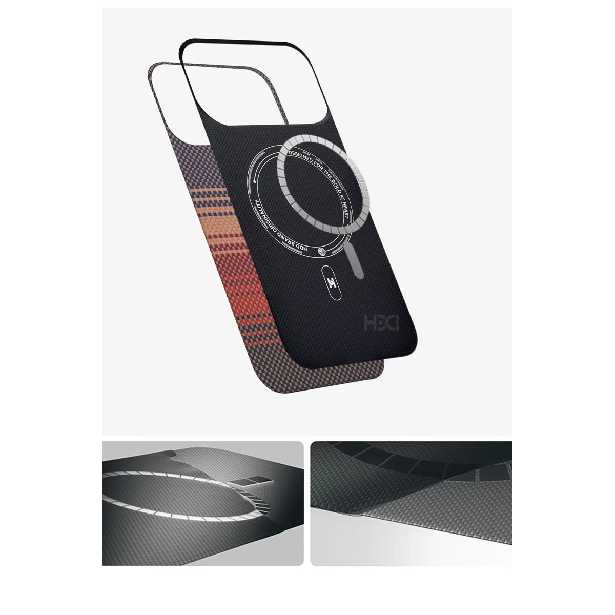 HDD Apple iPhone 17 Pro Max HBC-350 Ruaha Kevlar Magsafe Kapak - Gün Batımı
