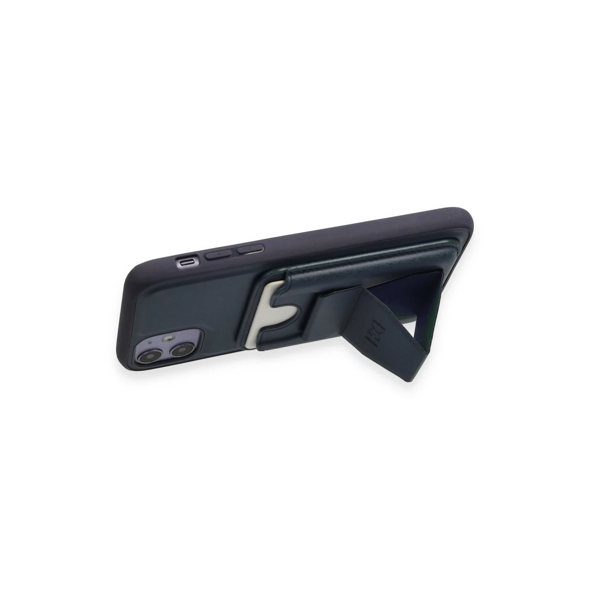 HDD Apple iPhone 11 Kılıf HD Deri Luxury Magnet Kartvizitli Kapak - Koyu Yeşil