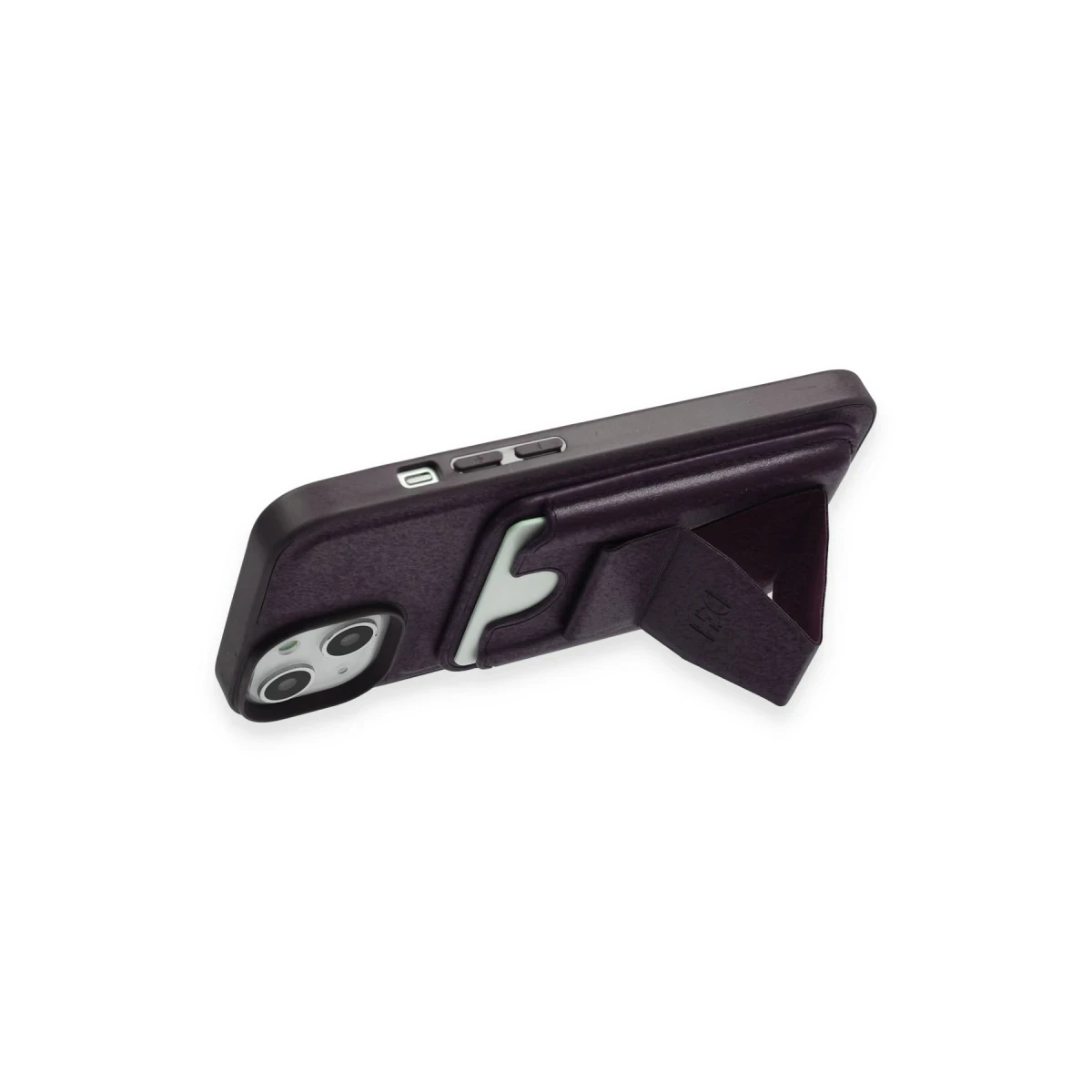 HDD Apple iPhone 14 Kılıf HD Deri Luxury Magnet Kartvizitli Kapak - Derin Mor