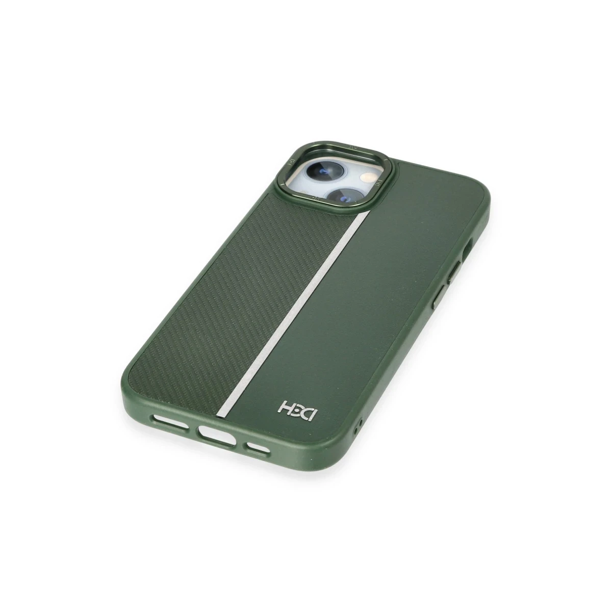 HDD Apple iPhone 15 Kılıf HBC-155 Lizbon Kapak - Koyu Yeşil