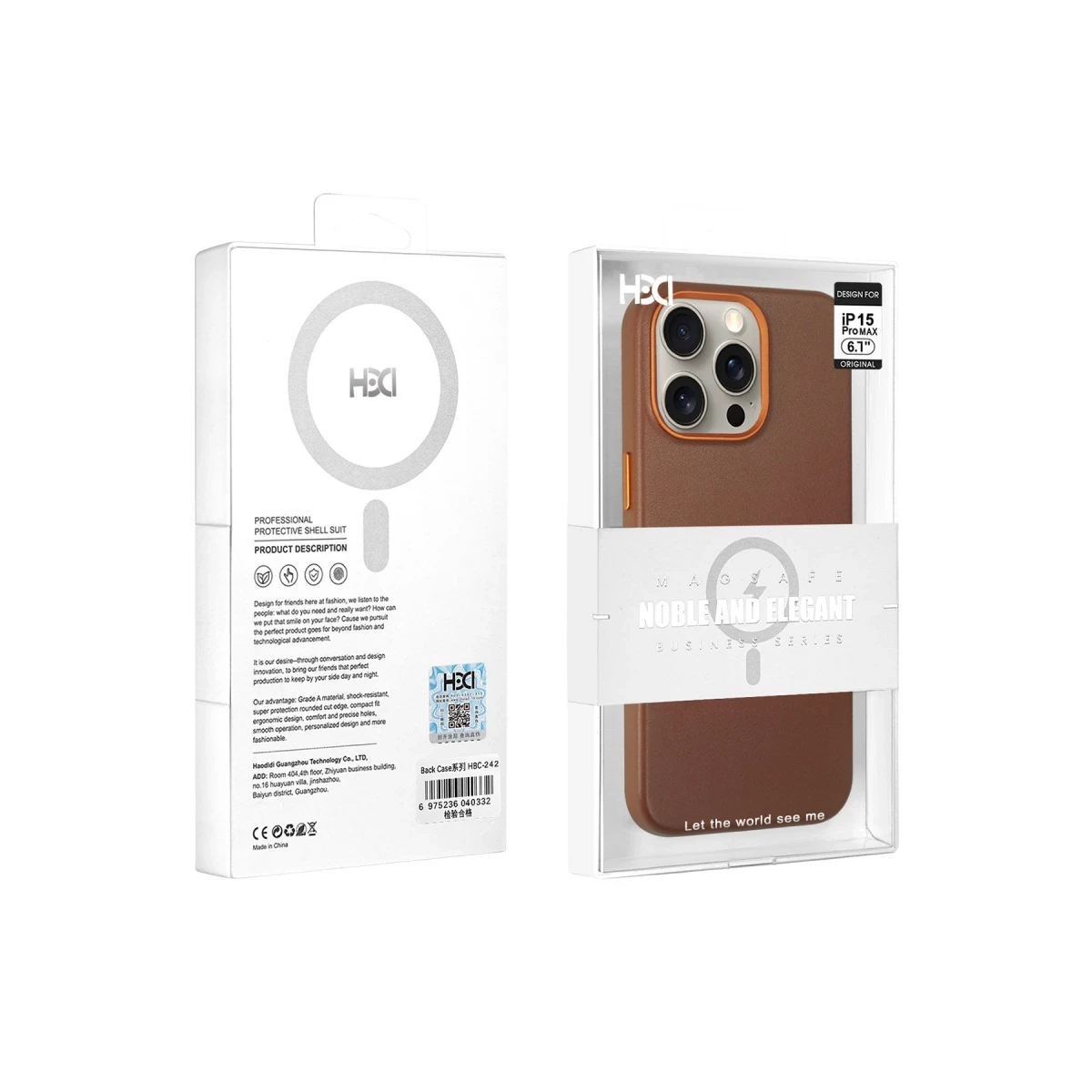 HDD Apple iPhone 15 Pro Max HBC-242 Dividing Magsafe Kapak - Titan Gri