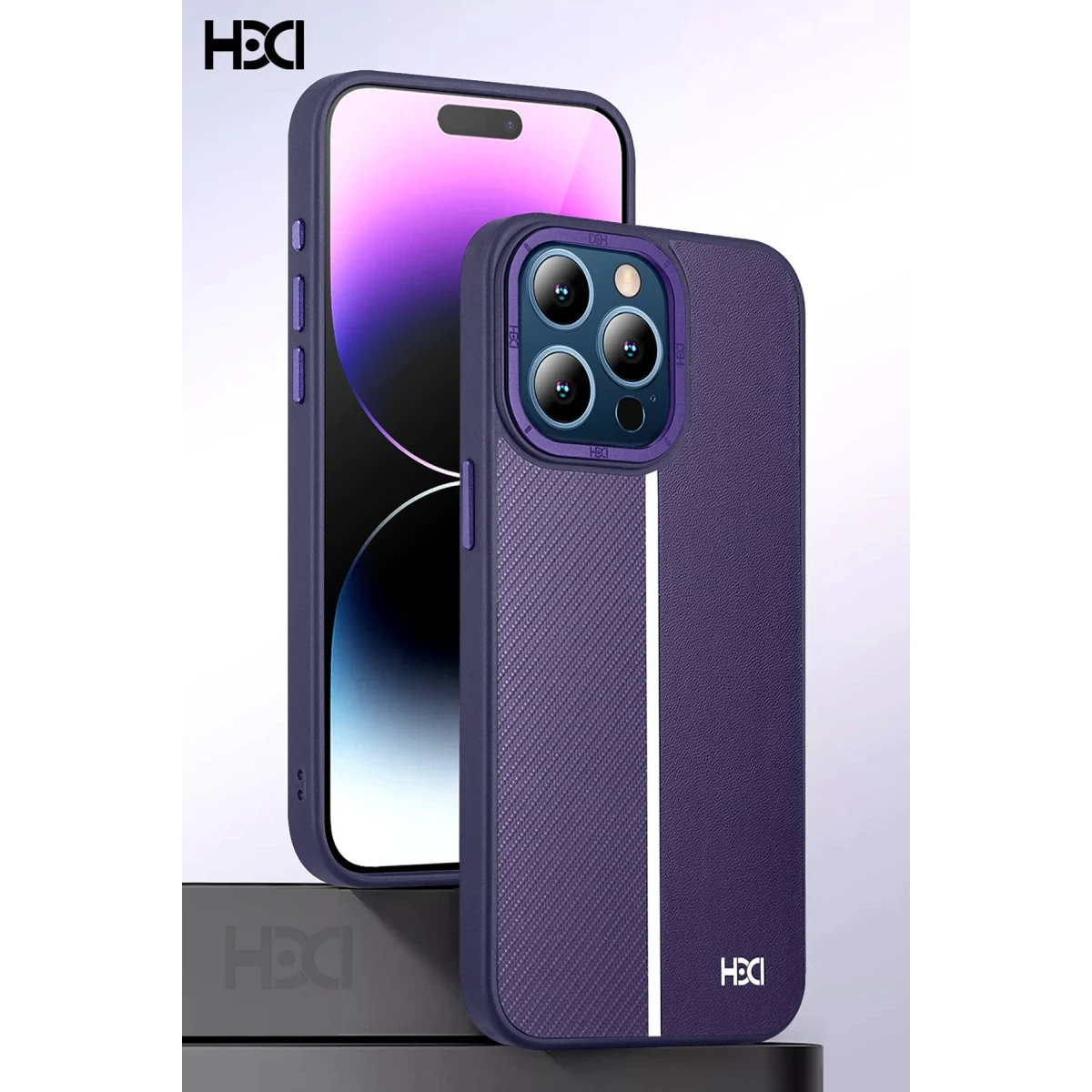 HDD Apple iPhone 15 Pro Max Kılıf HBC-155 Lizbon Kapak - Kahverengi