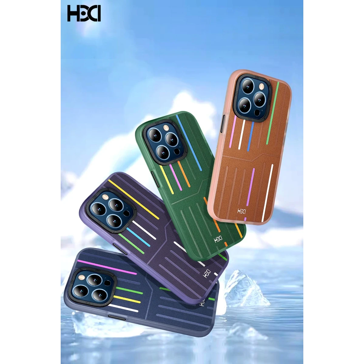 HDD Apple iPhone 15 Pro Max Kılıf HBC-221 Roma Kapak - Lacivert