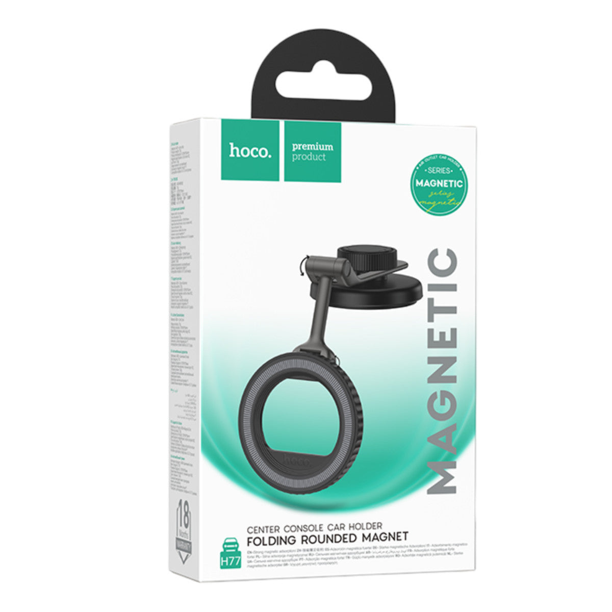 Hoco. H77 Yapışkanlı Katlanabilir 360 Dönebilen Manyetik Magsafe Araç Tutucu