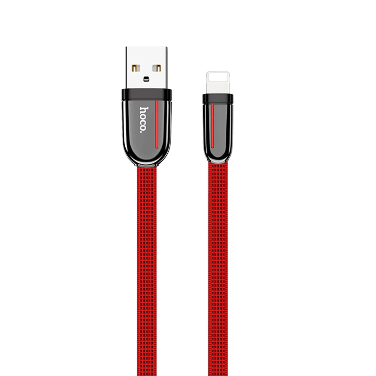 Hoco. U74 USB to Lightning Şarj Data Kablosu - Kırmızı