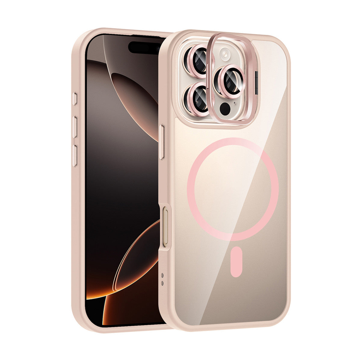 Joko Apple iPhone 16 Pro Max Remim Lensli Magsafe Standlı Kapak