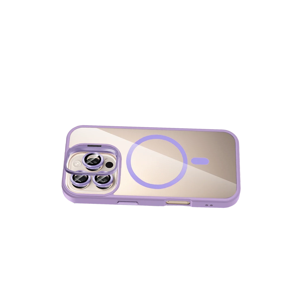 Joko Apple iPhone 16 Pro Remim Lensli Magsafe Standlı Kapak - Lila