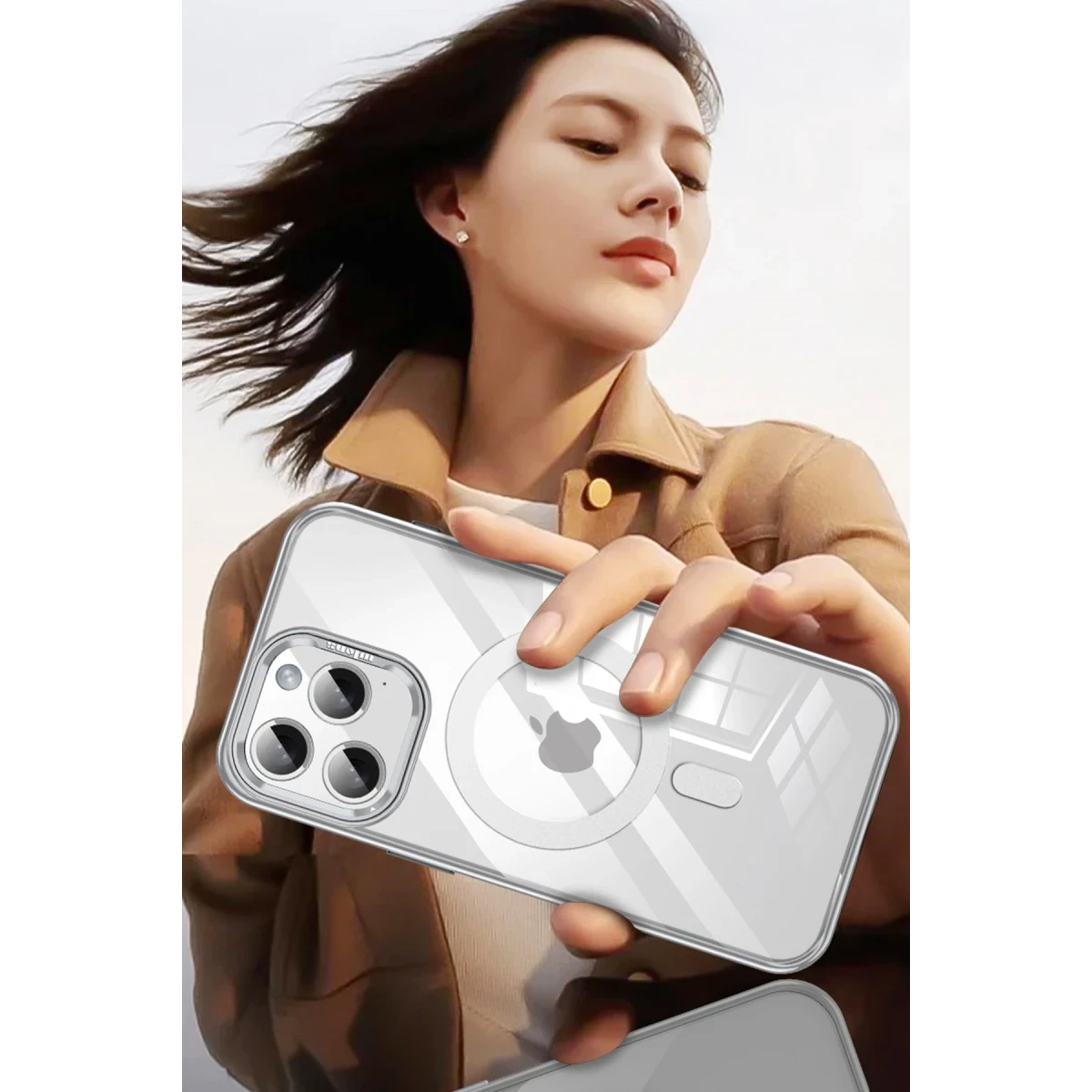Joko Apple iPhone 15 Pro Drop Magsafe Kapak - Lacivert