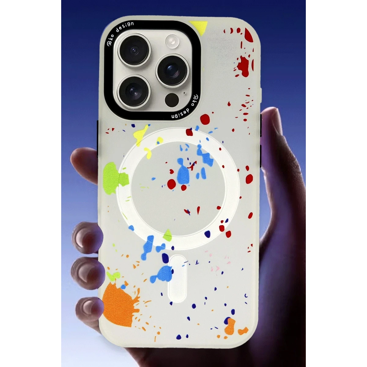 Joko Apple iPhone 16 Pro Max Colorful Magsafe Kapak - Şeffaf