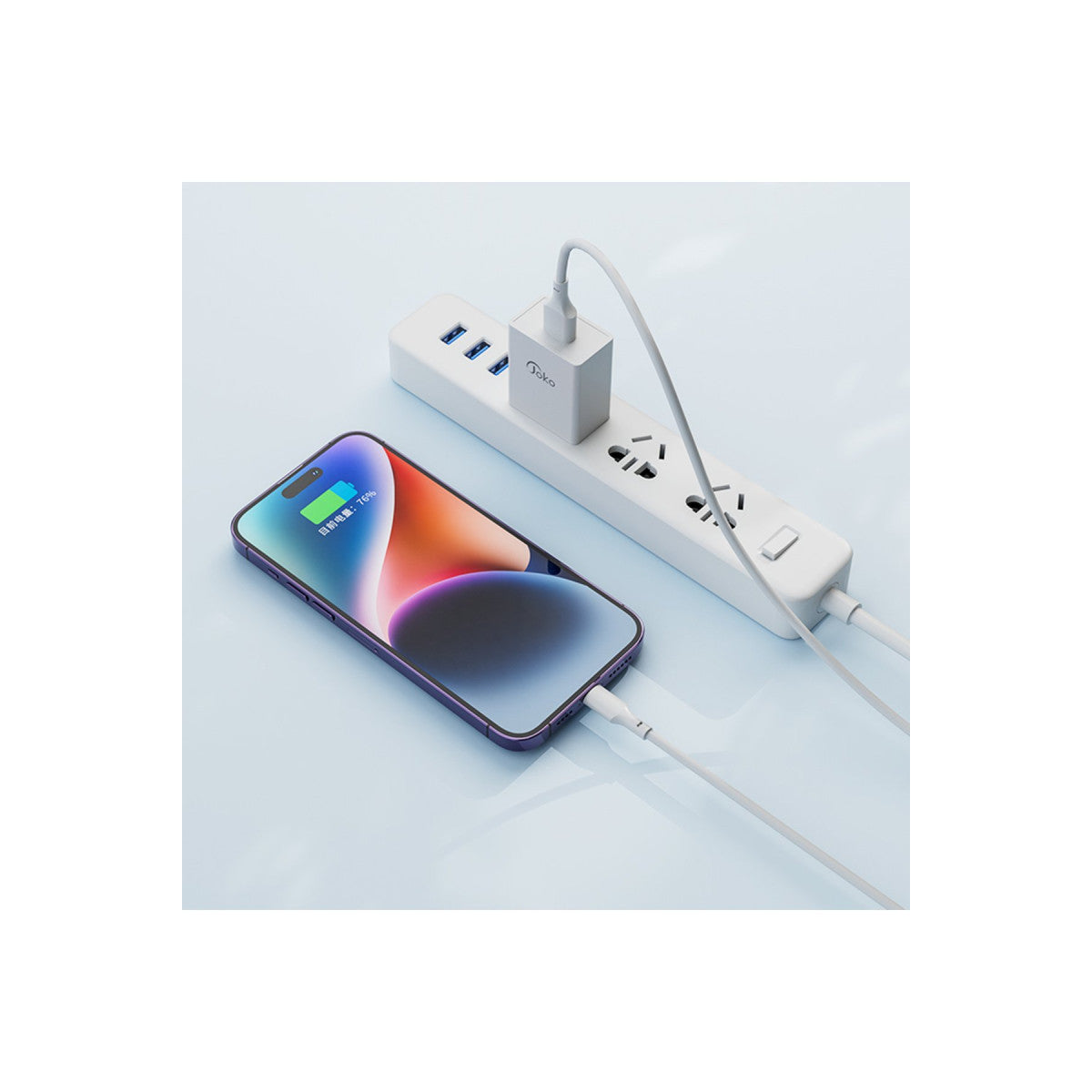 Joko JK77 12W + PX17 1M 2.4A Usb to Lightning Kablolu PD Şarj Cihazı