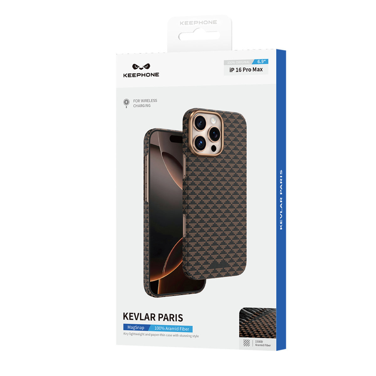 Keephone Apple iPhone 16 Pro Max Kevlar Paris Magsafe Kapak