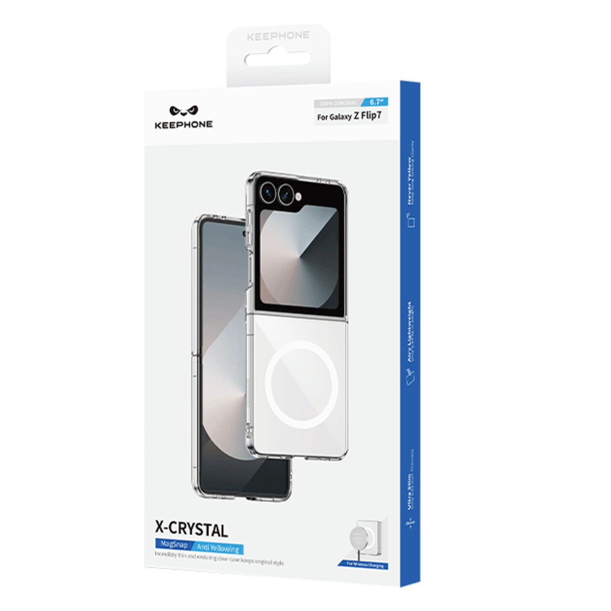 Keephone Samsung Galaxy Z Flip 7 X-Crystal Slim Magsafe Kılıf