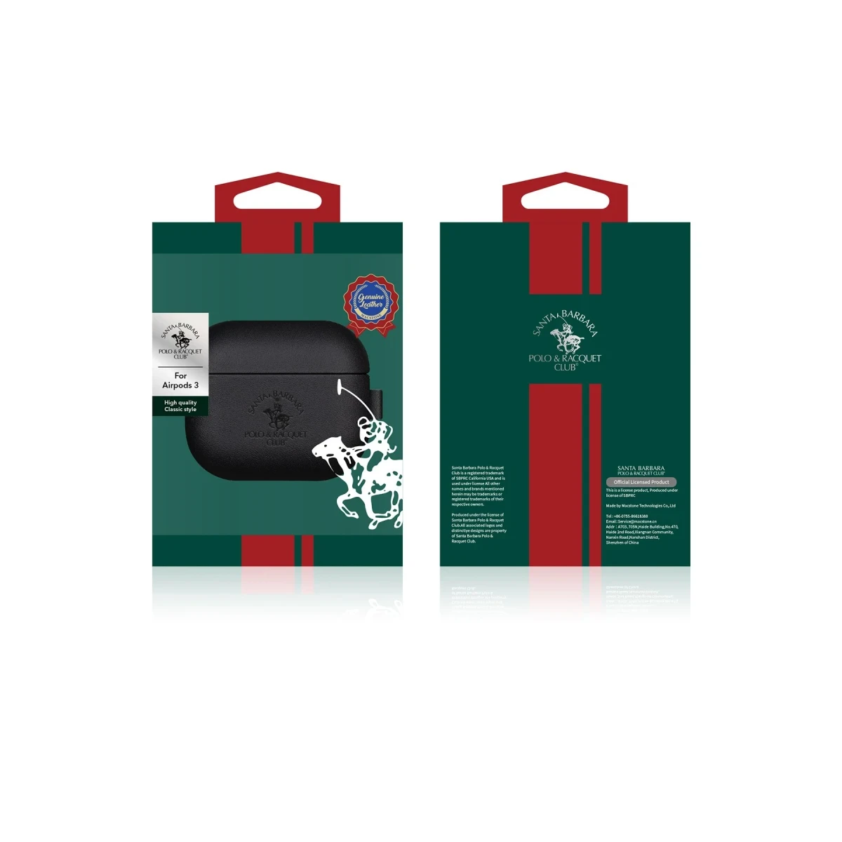 Santa Barbara Polo Racquet Club Apple Airpods 3 (3.nesil) Orwell Kılıf - Kahverengi