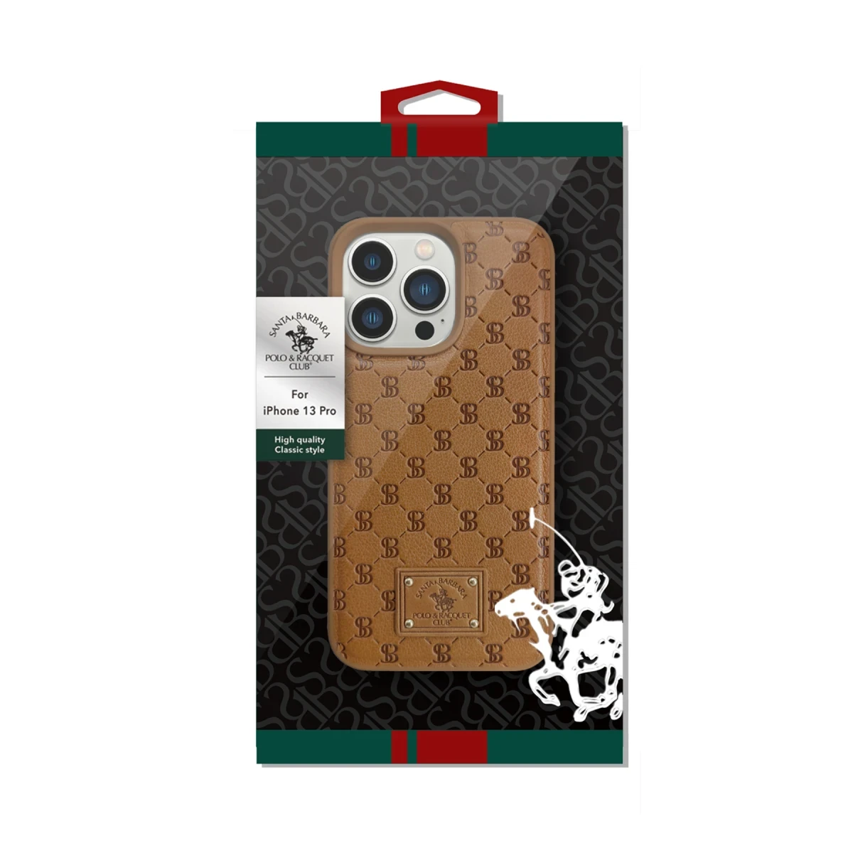 Santa Barbara Polo Racquet Club Apple iPhone 13 Pro Merte Kapak - Siyah