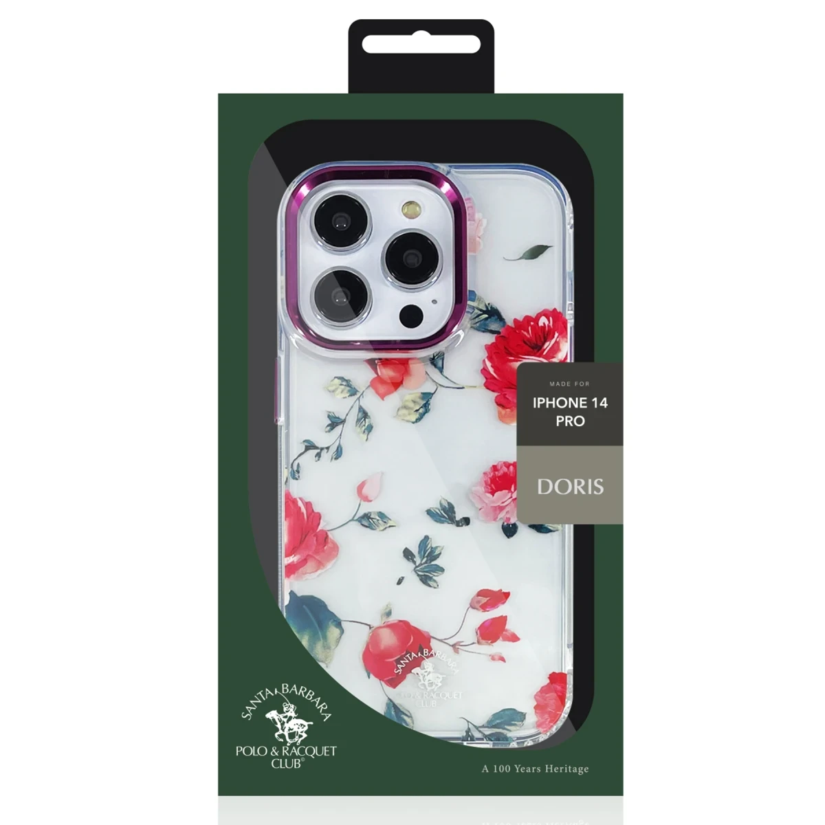 Santa Barbara Polo Racquet Club Apple iPhone 14 Doris Kapak - Kırmızı