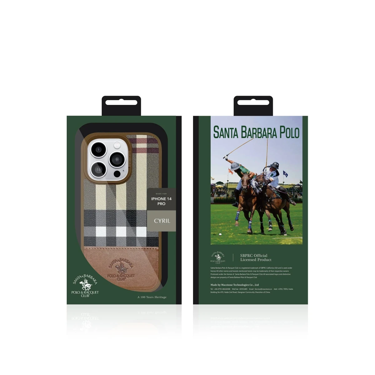 Santa Barbara Polo Racquet Club Apple iPhone 14 Cyril Magsafe Kapak - Siyah