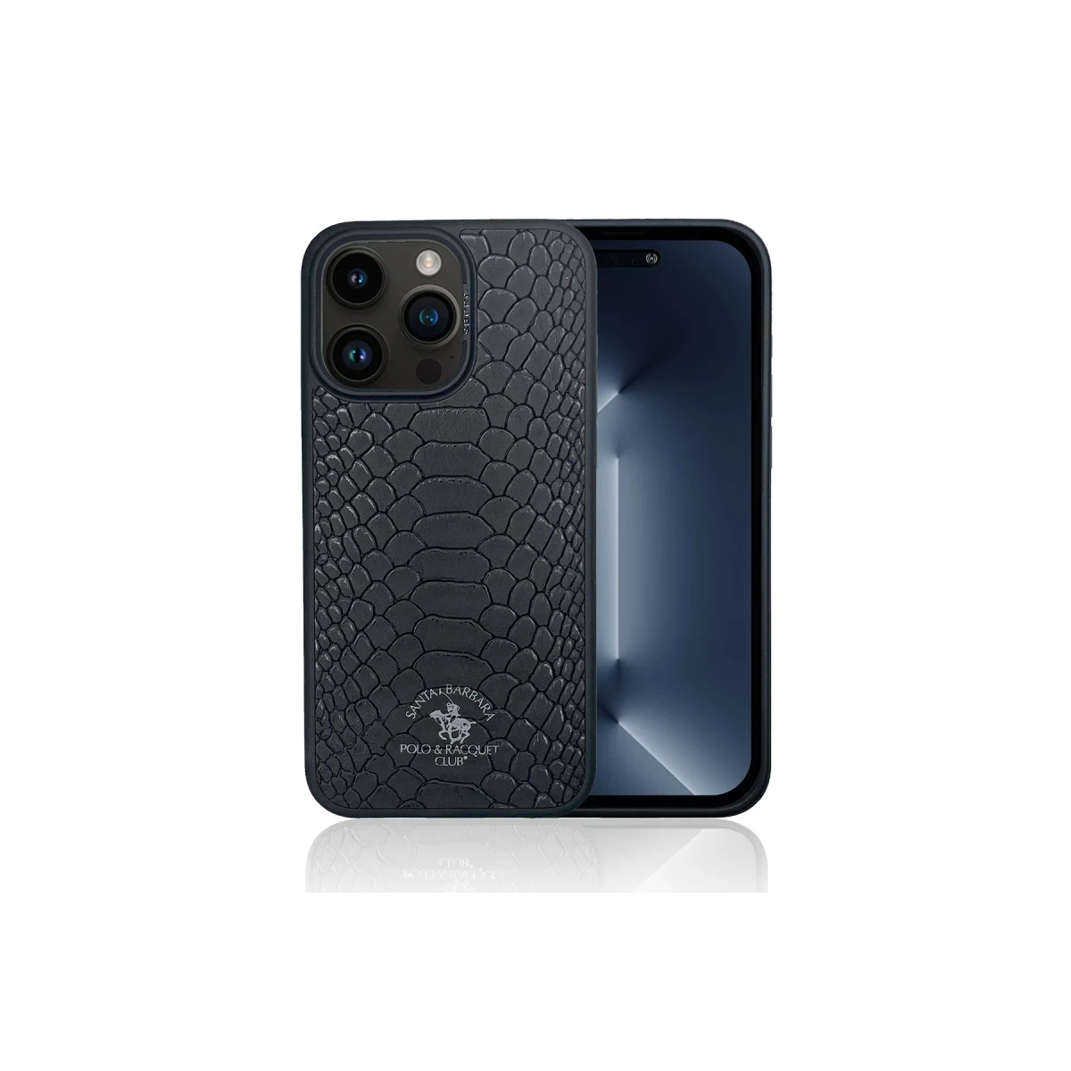 Santa Barbara Polo Racquet Club Apple iPhone 15 Knight Deri Kapak - Kırmızı