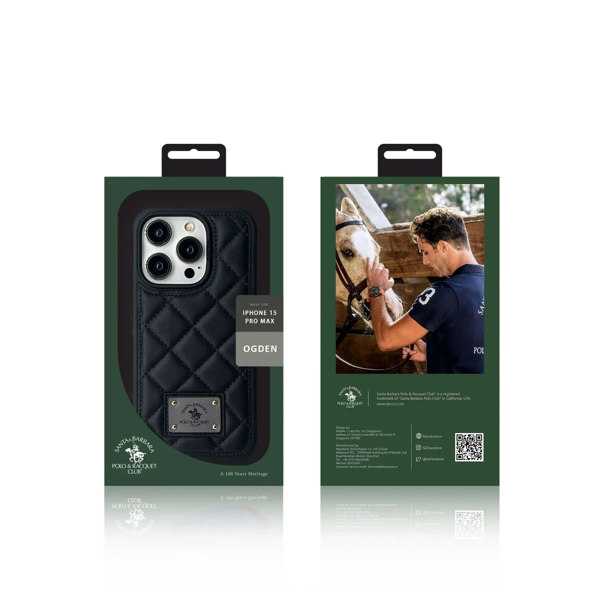 Santa Barbara Polo Racquet Club Apple iPhone 15 Ogden Kapak - Kırmızı