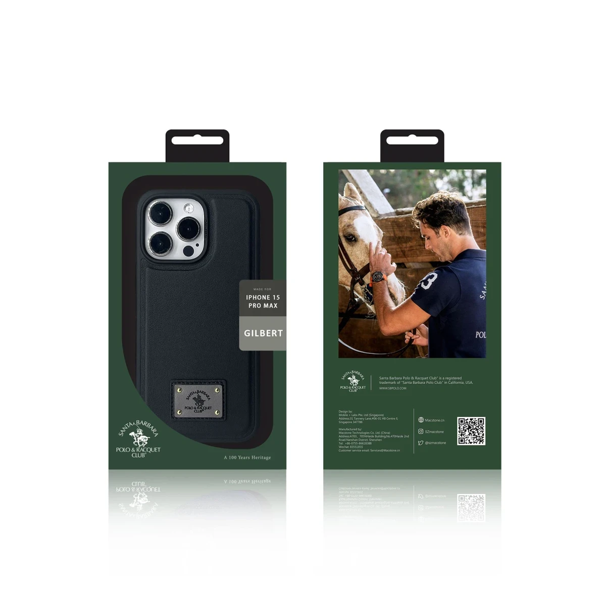 Santa Barbara Polo Racquet Club Apple iPhone 15 Pro Gilbert Kapak - Kırmızı