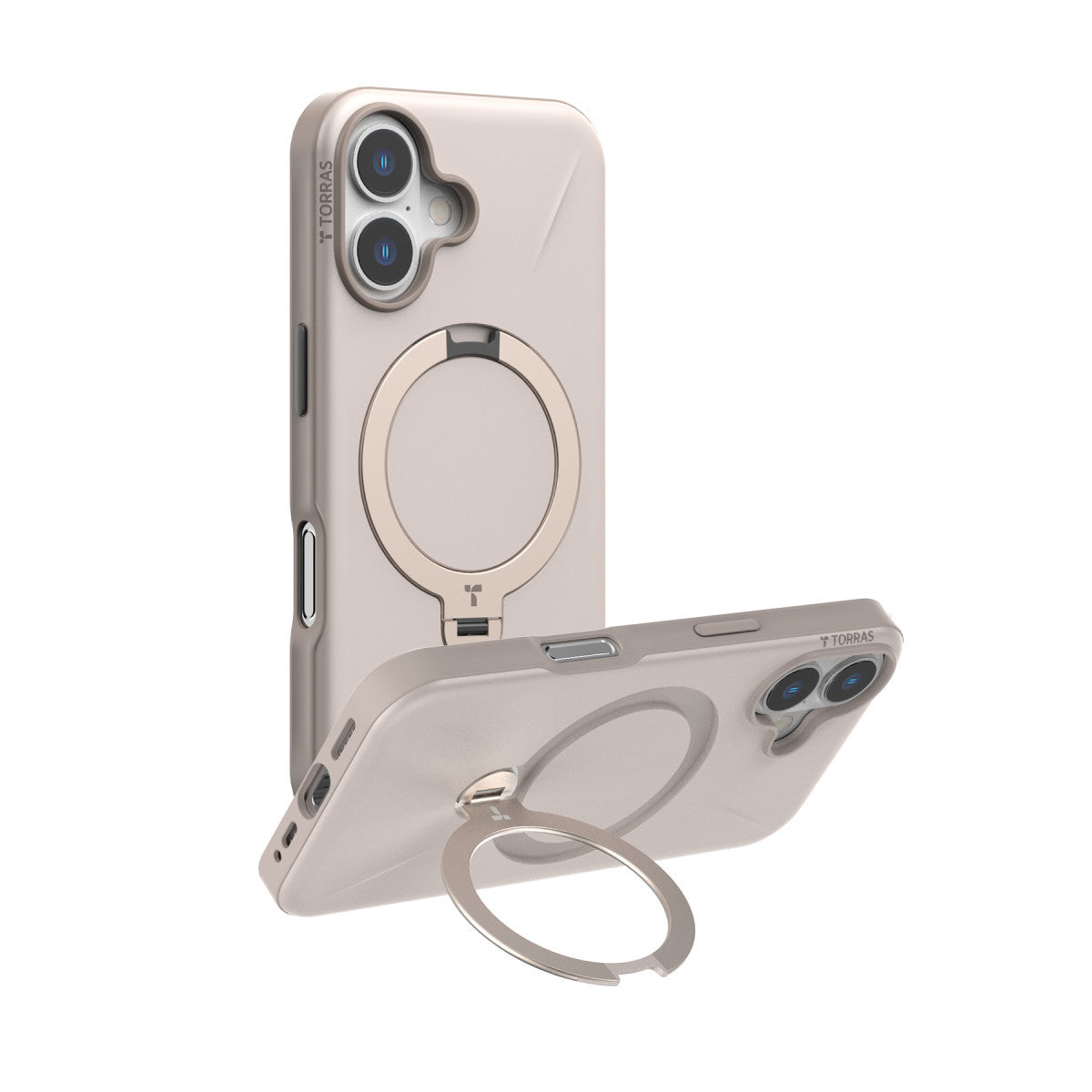 Torras Apple iPhone 16 O Stand Spin Fusion Serisi PC Magsafe Kılıf