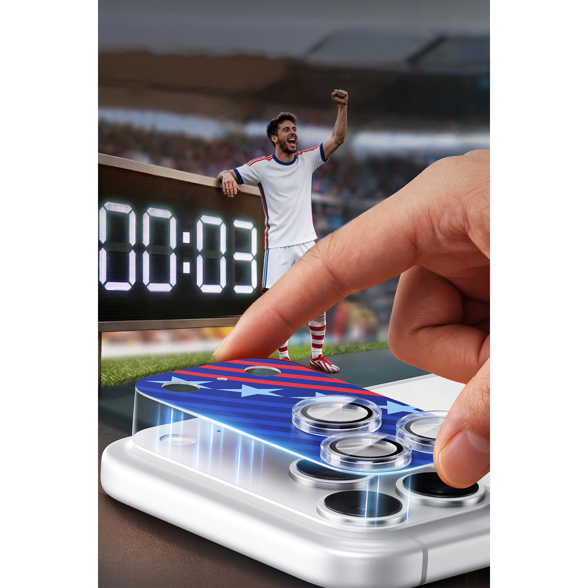 Torras Apple iPhone 17 Pro Camera Go World Cup Serisi Kamera Lens Koruyucu