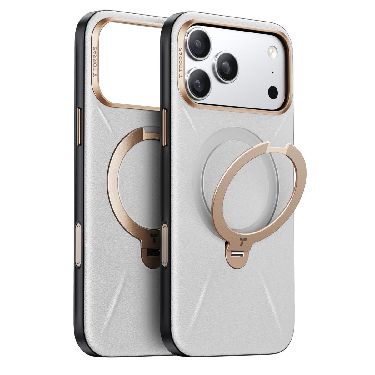 Torras Apple iPhone 17 Pro O Stand Spin VegSkin Serisi Magsafe Kılıf