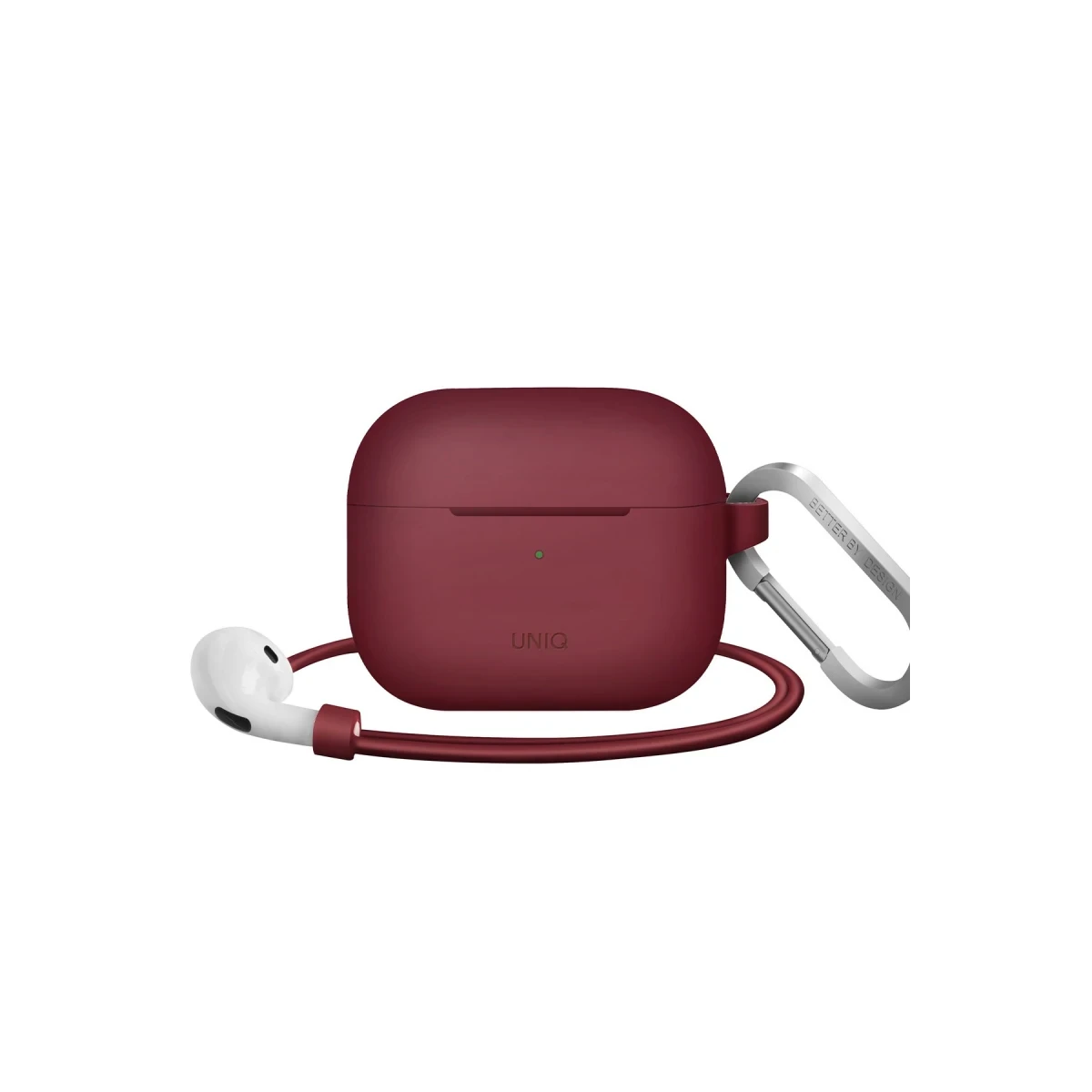 Uniq Apple Airpods 3 (3.nesil) Vencer Silikon Kılıf - Bordo