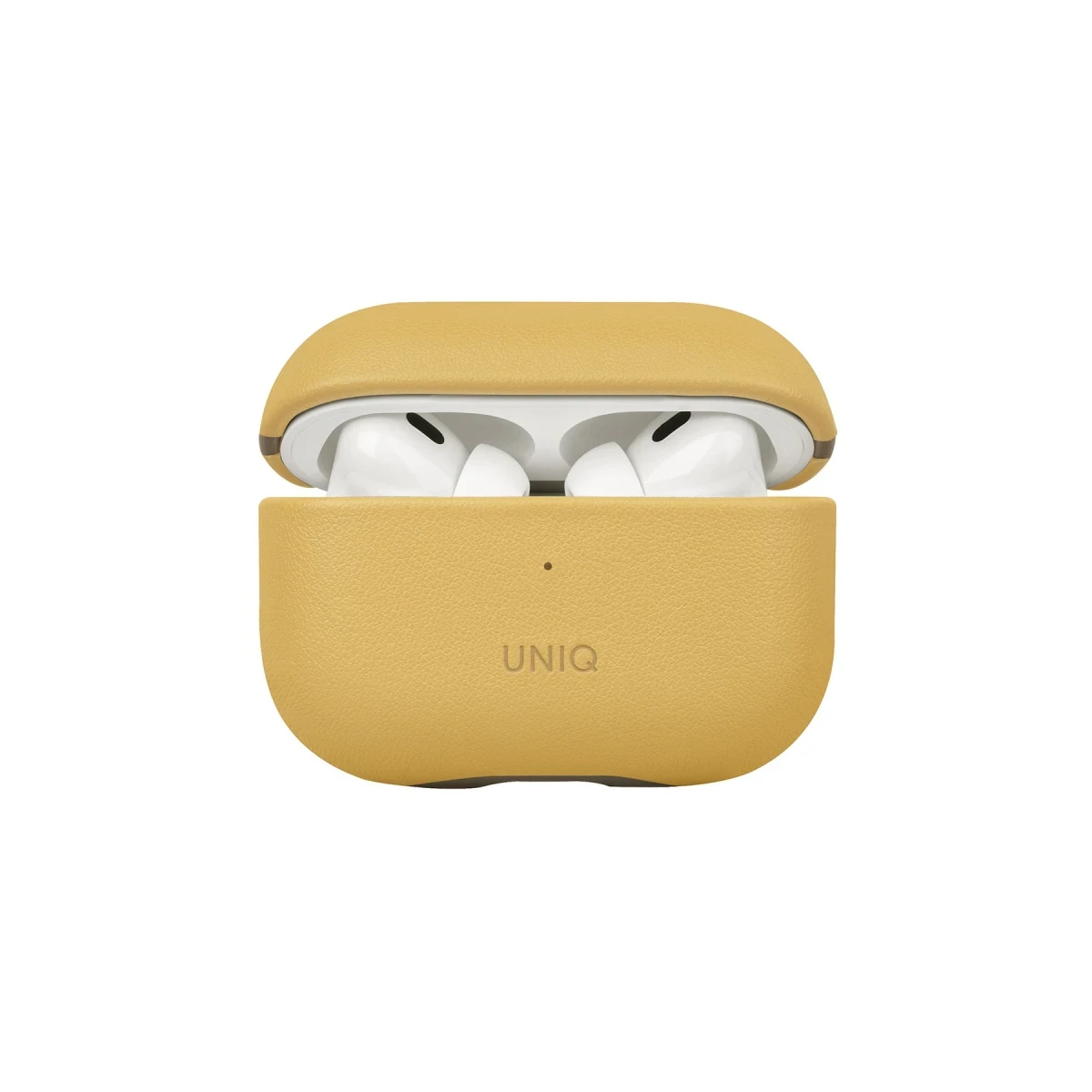 Uniq Apple Airpods Pro 2 (2.nesil) Lyden DS Deri Kılıf - Sarı