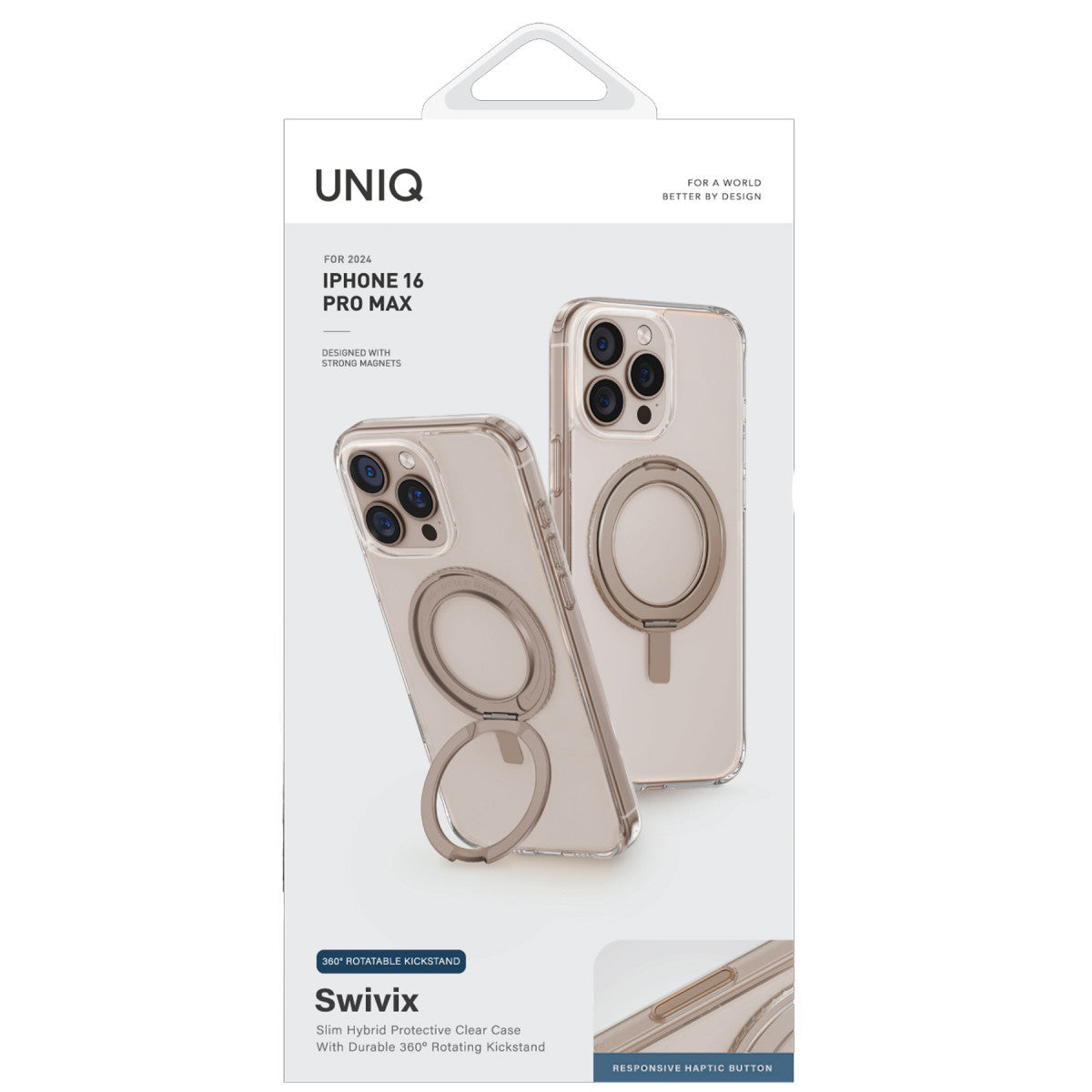 Uniq Apple iPhone 16 Pro Max Swivix Rotating Kickstand Kapak