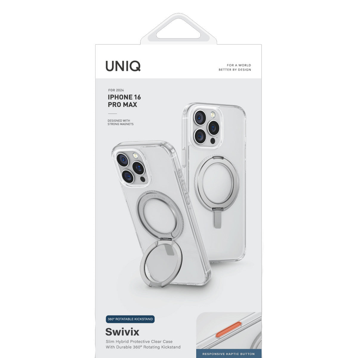 Uniq Apple iPhone 16 Swivix Rotating Kickstand Kapak