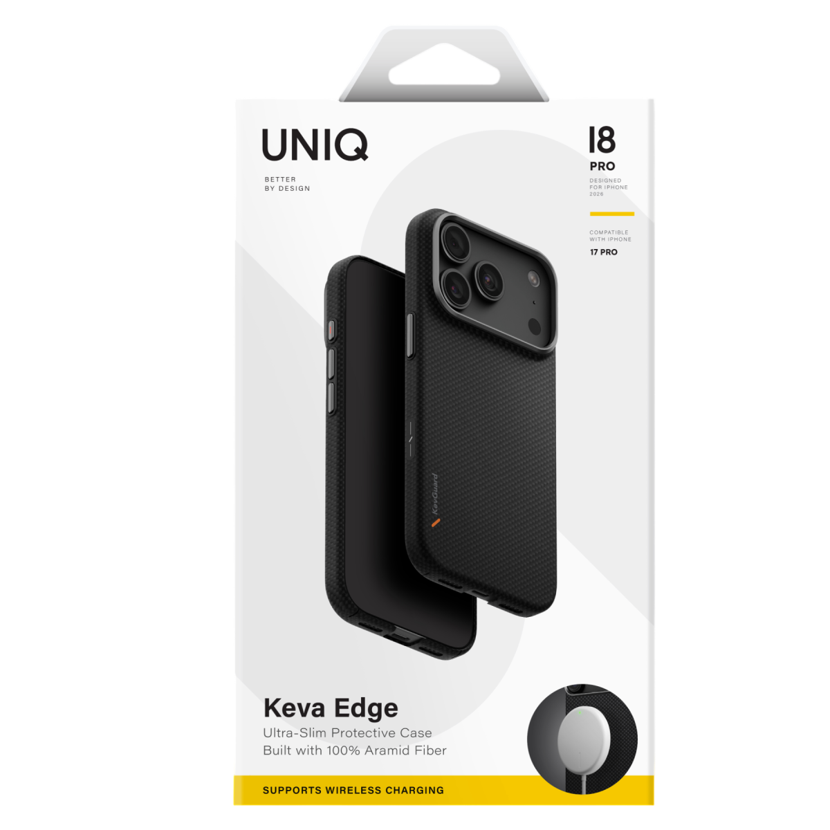 Uniq Apple iPhone 18 Pro Max Keva Edge Slim Aramid Magsafe Kapak