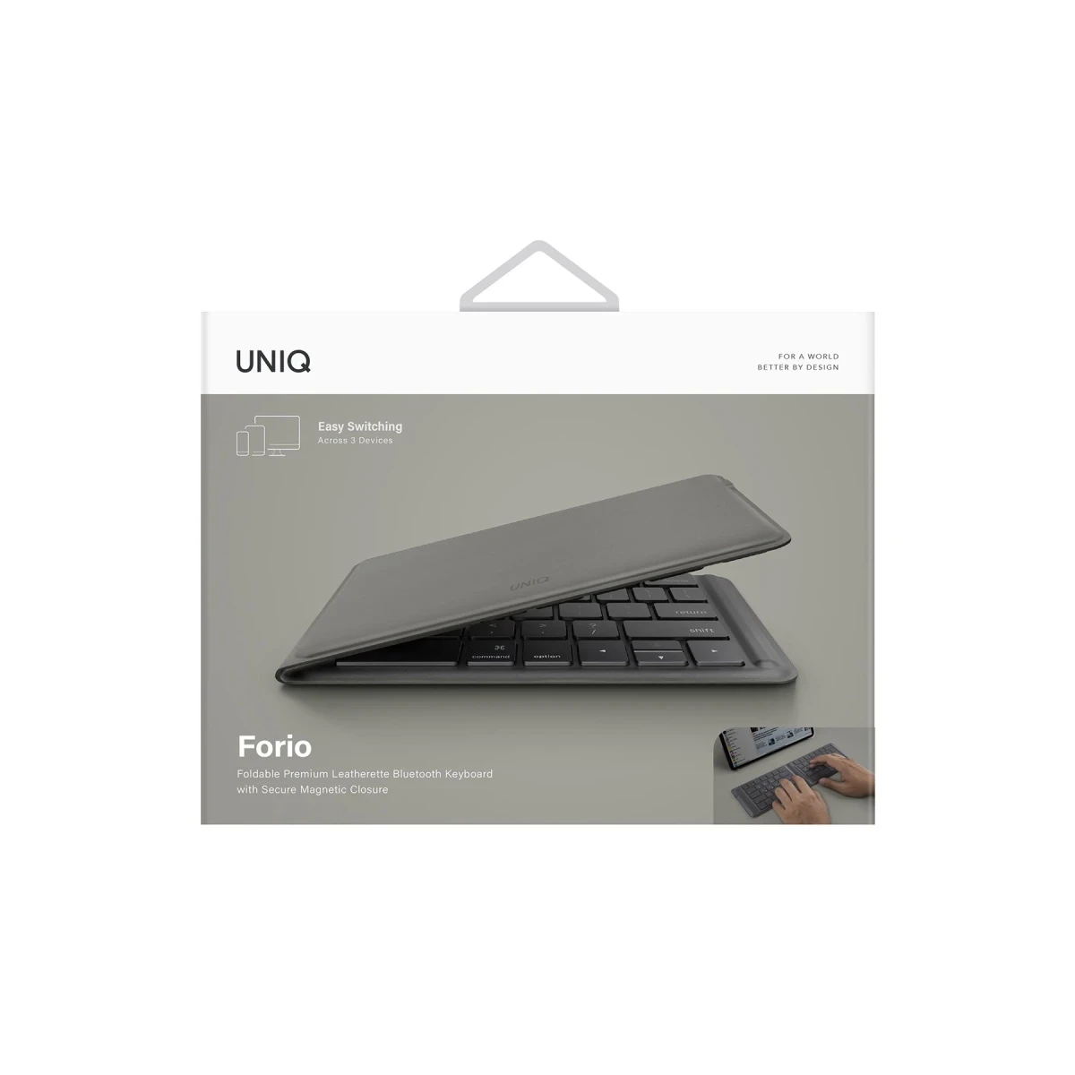 Uniq Forio Katlanabilir Bluetooth Klavye - Koyu Yeşil
