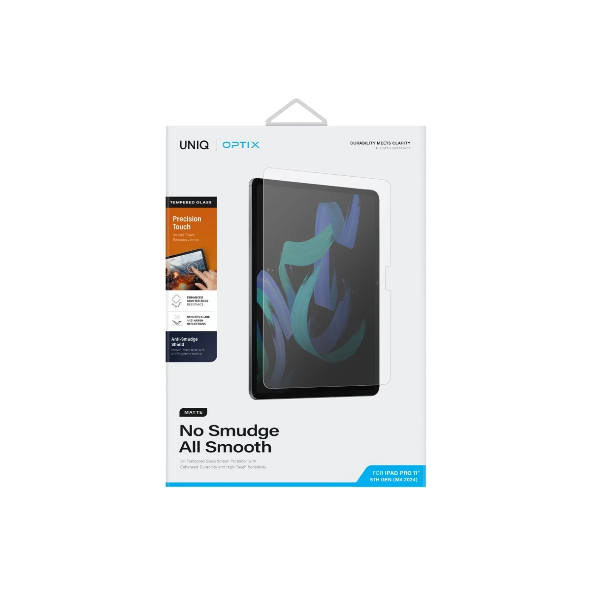 Uniq Apple iPad 10.2 (9.nesil) Optix Tablet Mat Ekran Koruyucu - Şeffaf