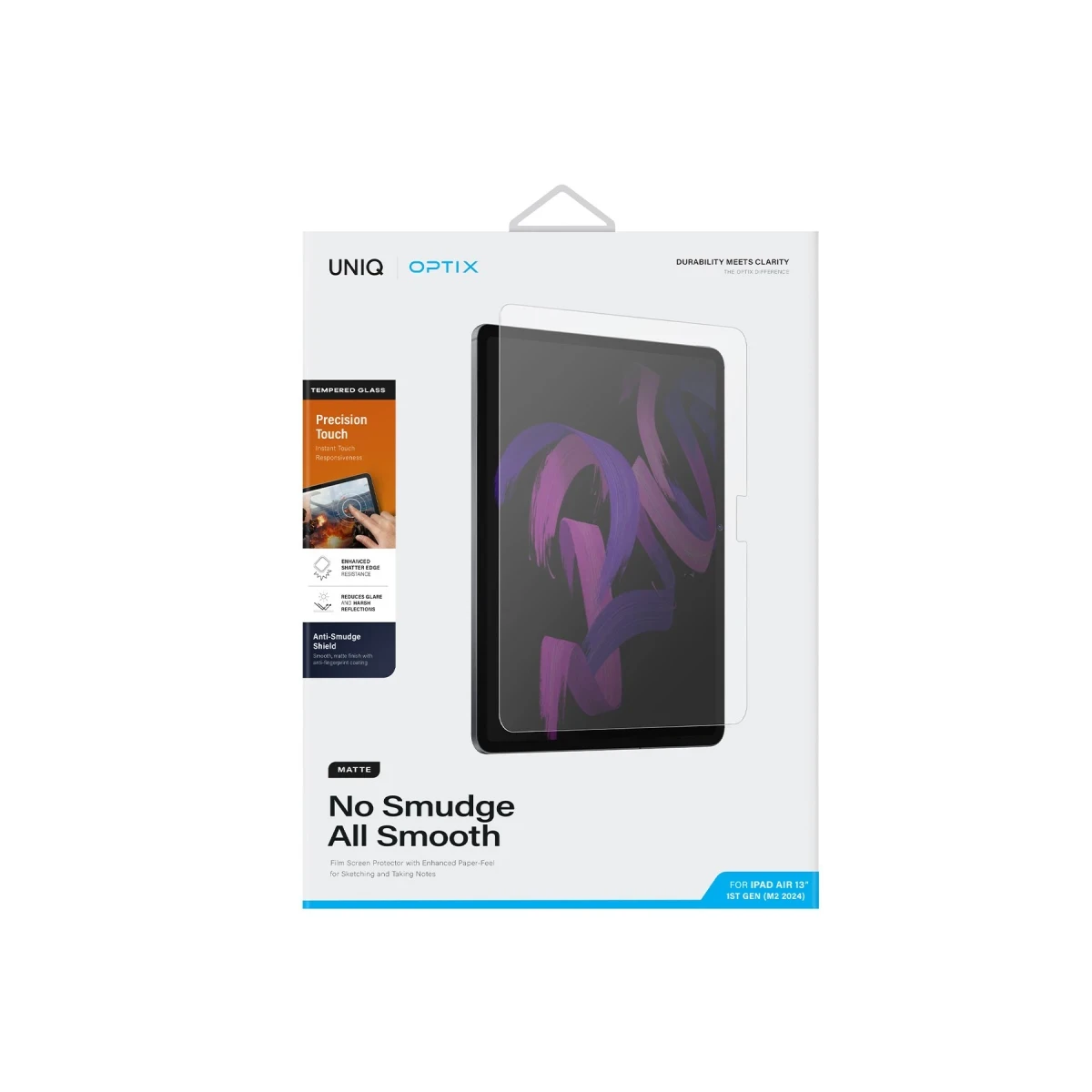 Uniq Apple iPad Air 13 (2024) Optix Tablet Mat Ekran Koruyucu - Şeffaf