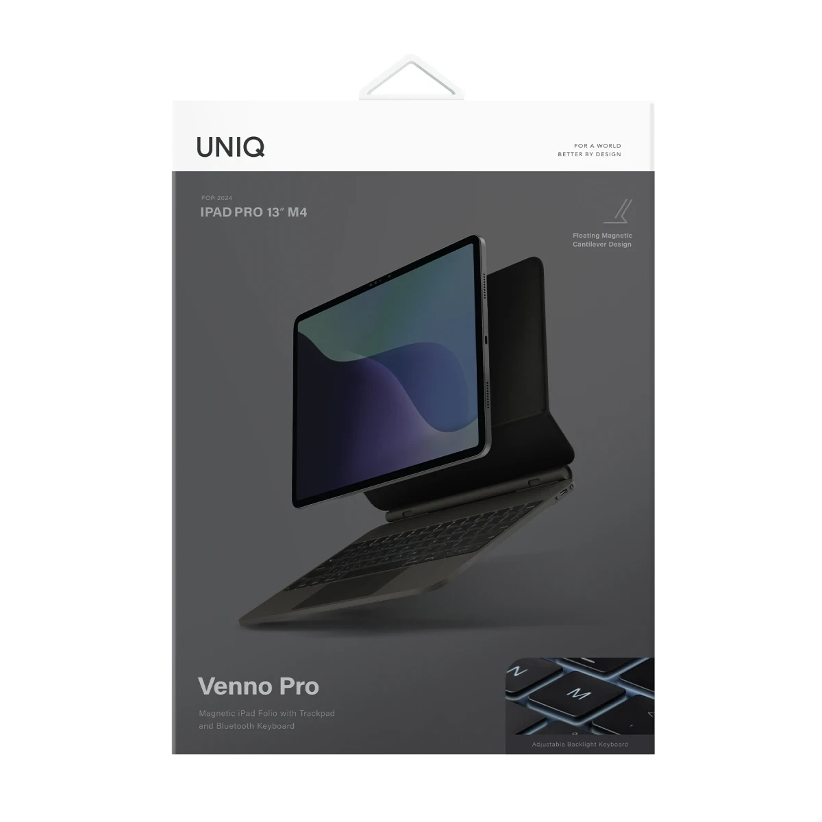Uniq Apple iPad Pro 11 (2022) Venno Pro Manyetik Klavyeli Tablet Kılıfı - Siyah
