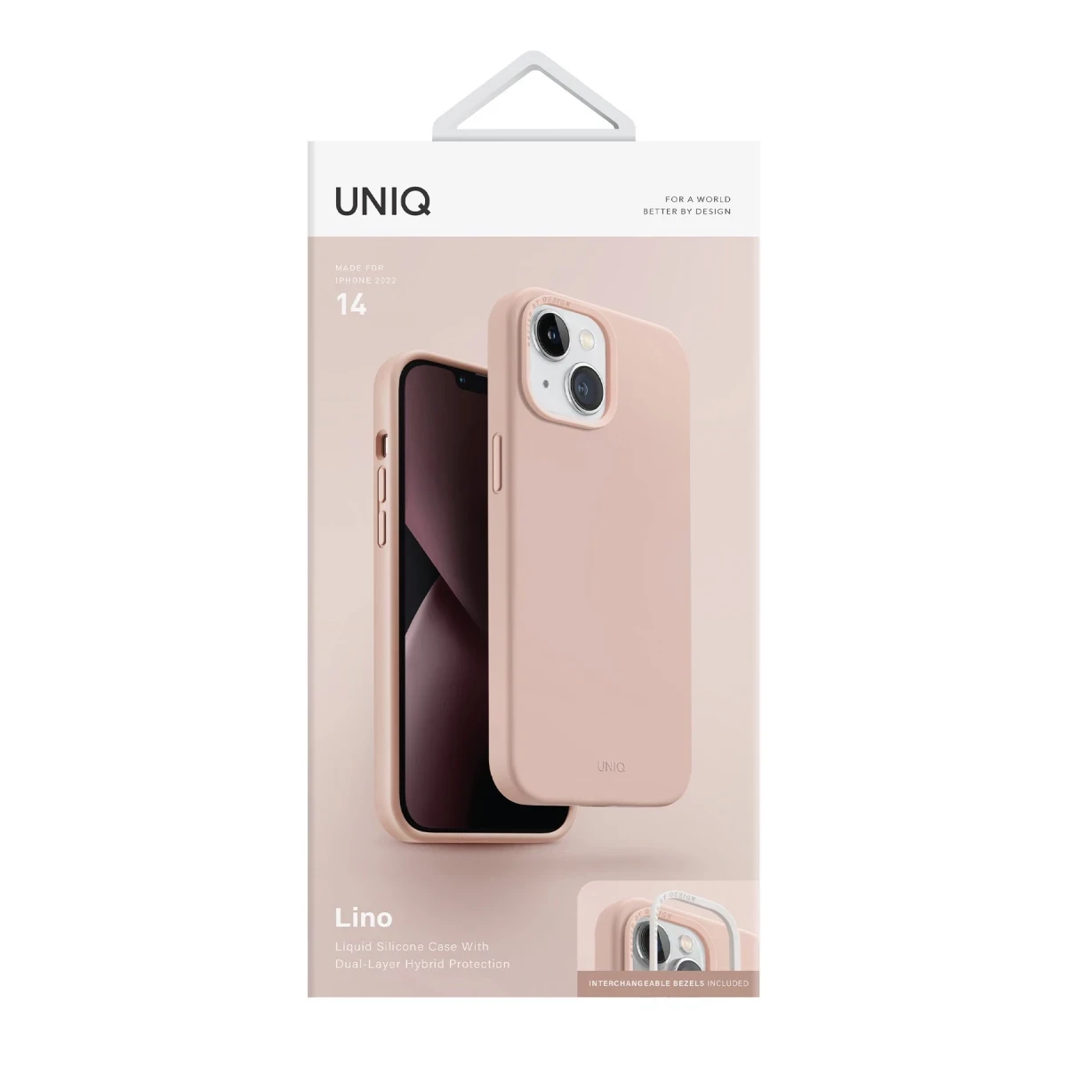 Uniq Apple iPhone 14 Lino Hue Magsafe Kapak - Pembe