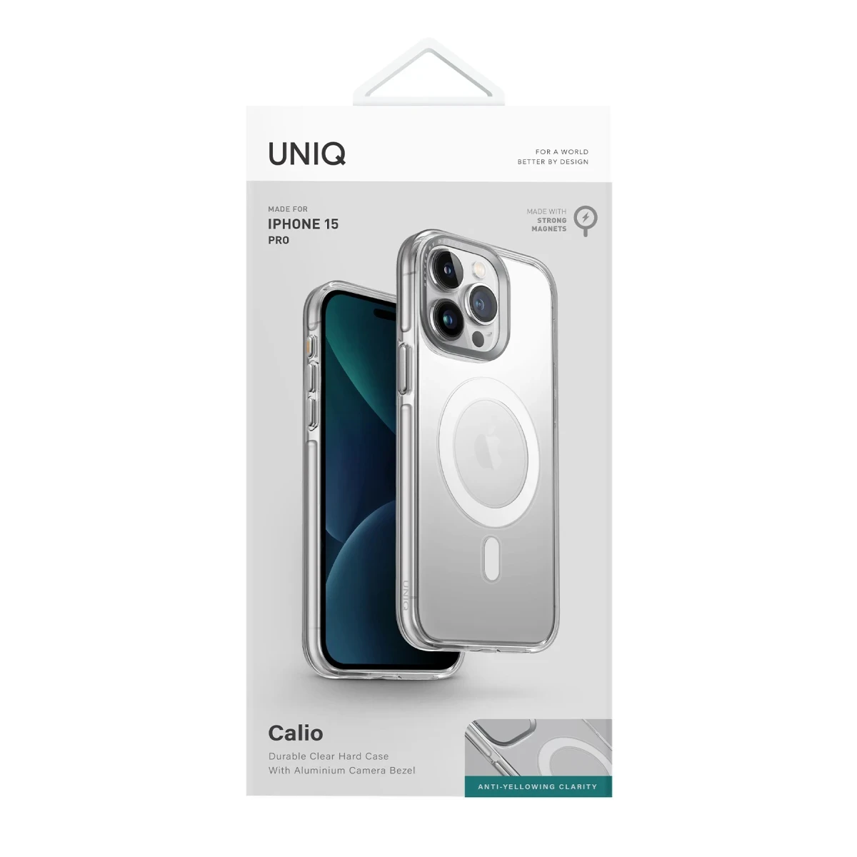 Uniq Apple iPhone 15 Pro Calio Magsafe Kapak - Şeffaf