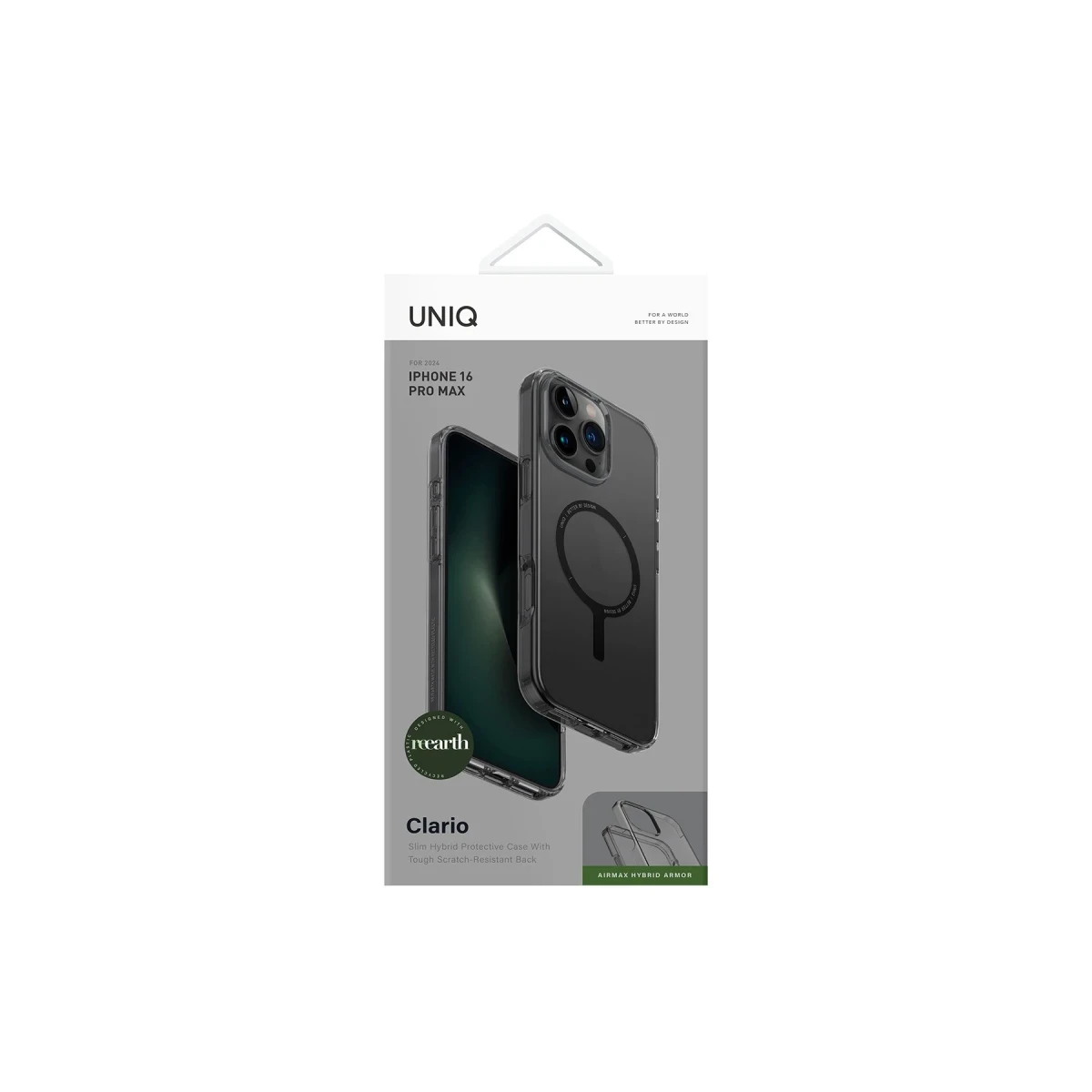 Uniq Apple iPhone 16 Pro Clario Magsafe Kapak - Siyah