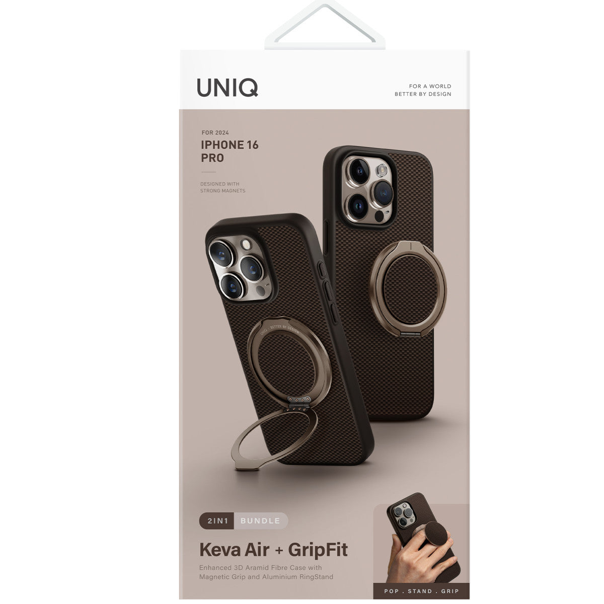 Uniq Apple iPhone 16 Pro Keva Air Magsafe Gripfit Premium Kılıf