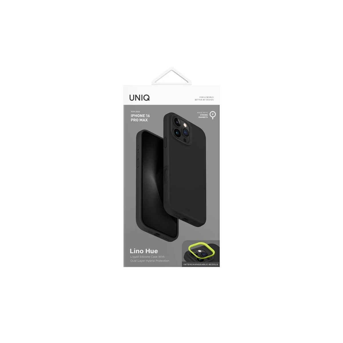 Uniq Apple iPhone 16 Pro Max Lino Hue Magsafe Kapak - Gri