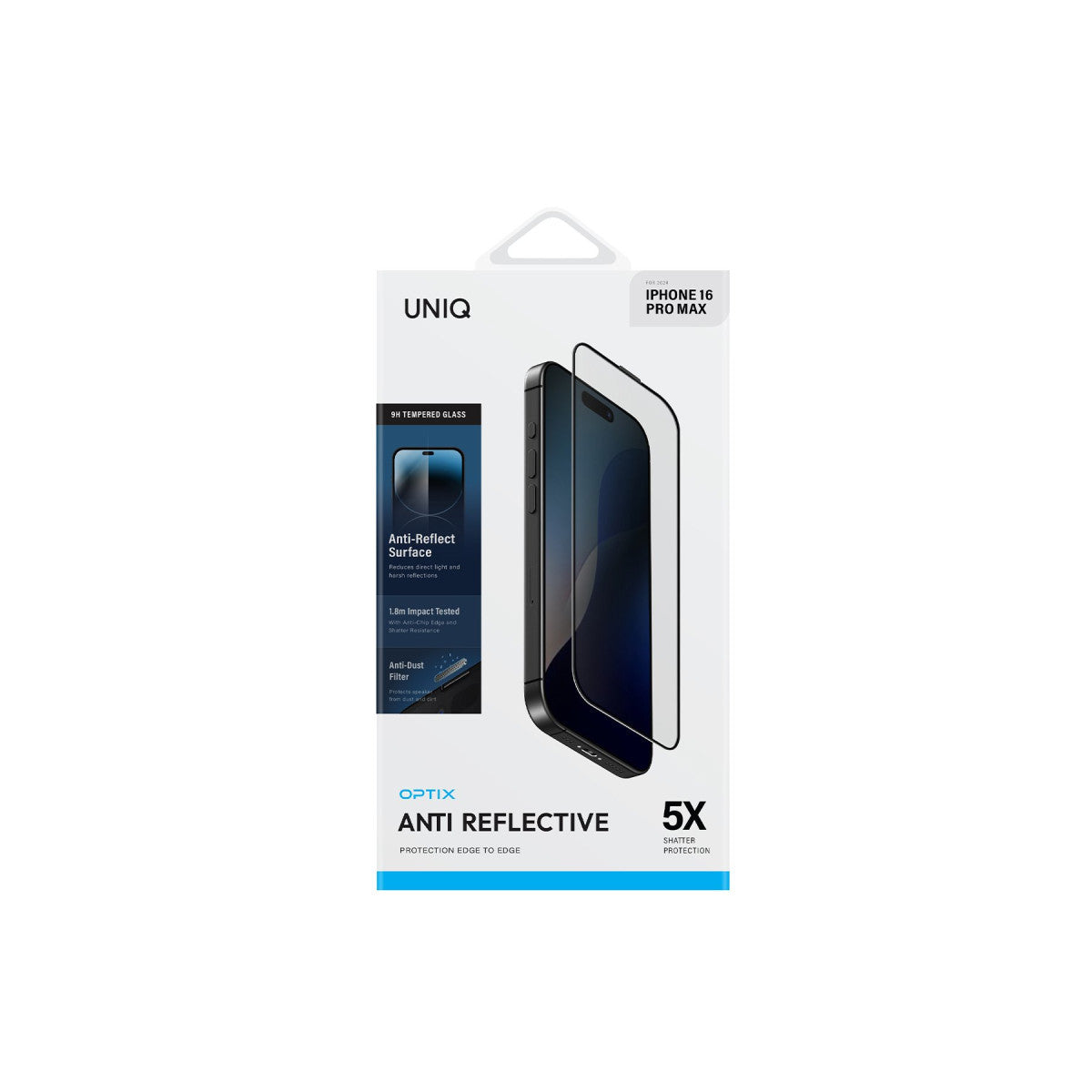 Uniq Apple iPhone 16 Pro Max Optix Anti Reflective Cam Ekran Koruyucu