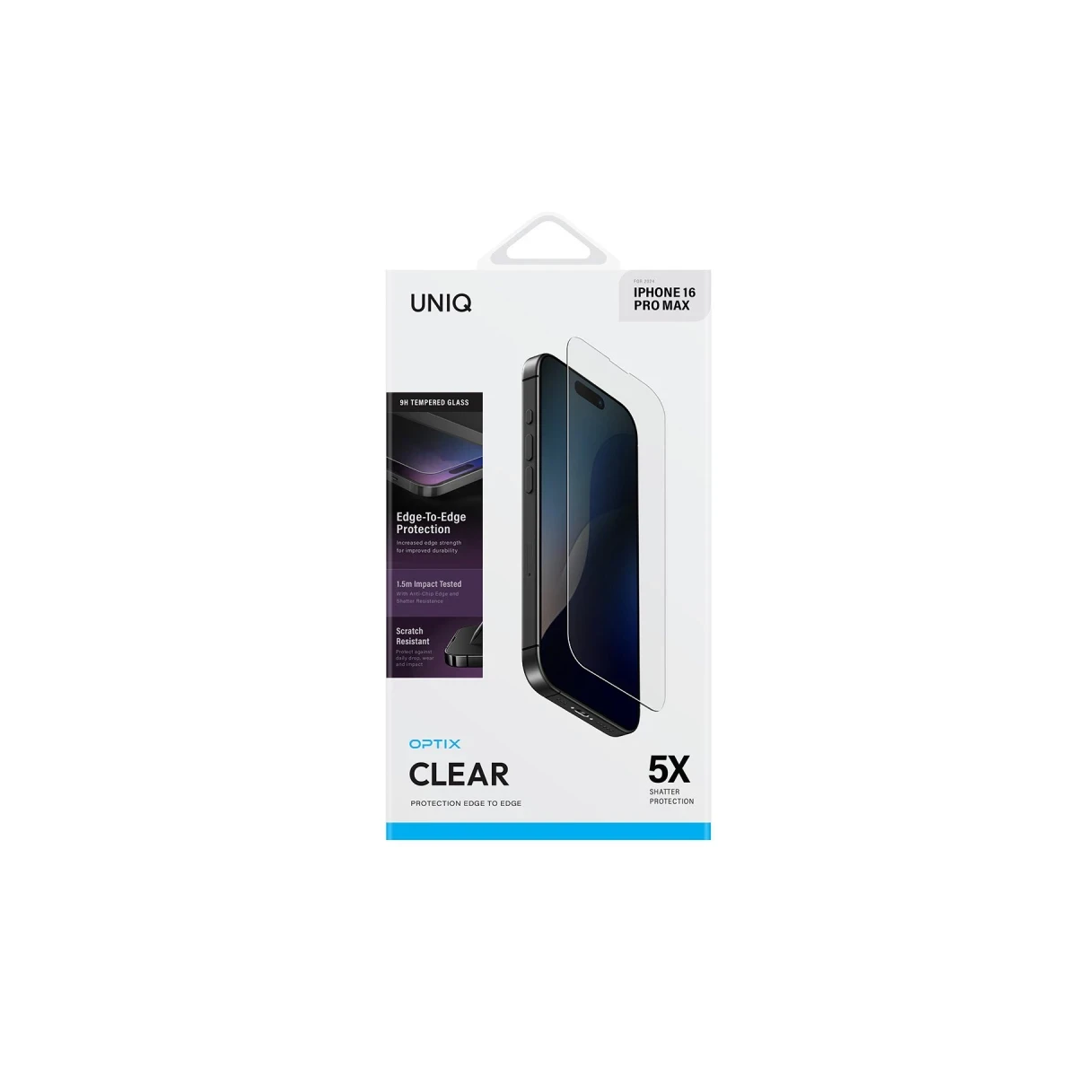 Uniq Apple iPhone 16 Pro Max Optix Clear Cam Ekran Koruyucu - Şeffaf