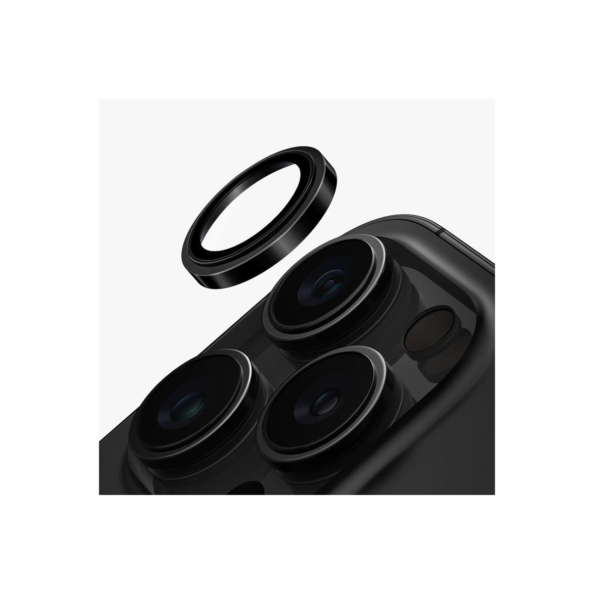 Uniq Apple iPhone 16 Pro Max Optix Çelik Çerçeveli Sapphire Kamera Lens Koruyucu